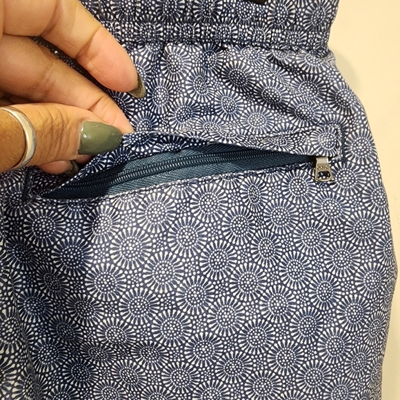 Onia Men's Blue Patterned Drawstring Bathing Shorts Size S - Picture 7 of 14